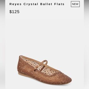 BNWT Dolce Vita Reyes Crystal Mesh Ballet Flats